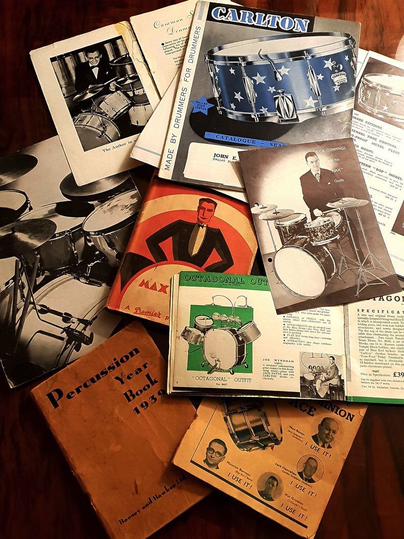 vintage drum catalogues